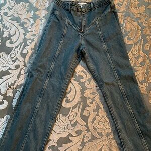Zara High Rise Dark Blue Jeans